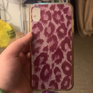 Glitter Leopard Print Kate Spade iPhone XS Max